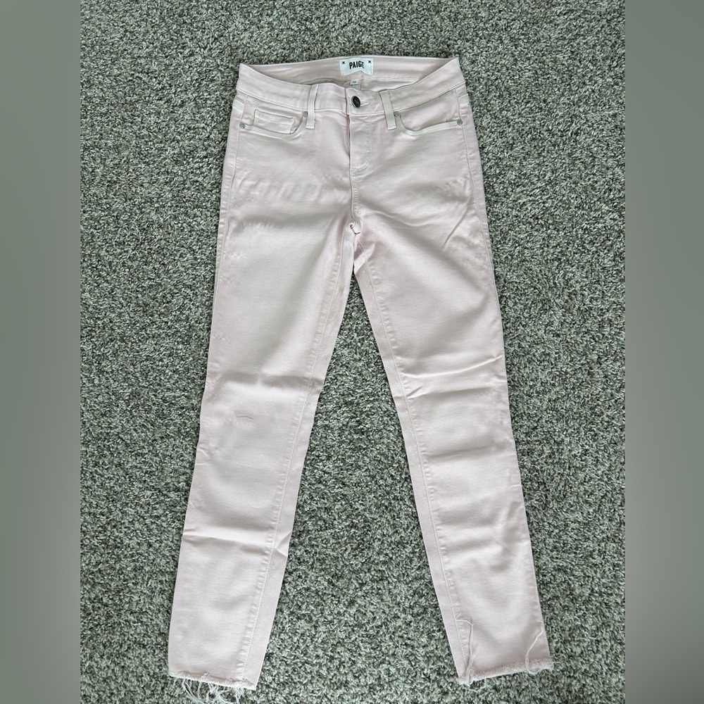 PAIGE Blush Rose Ankle Jeans Size 26